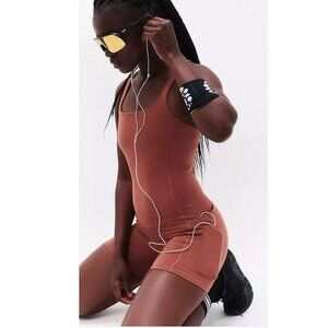 New! FP Movement Free People Rust Orange Never Better Runsie 20993